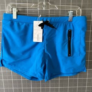 COOFANDY Men’s square cut swim trunks.